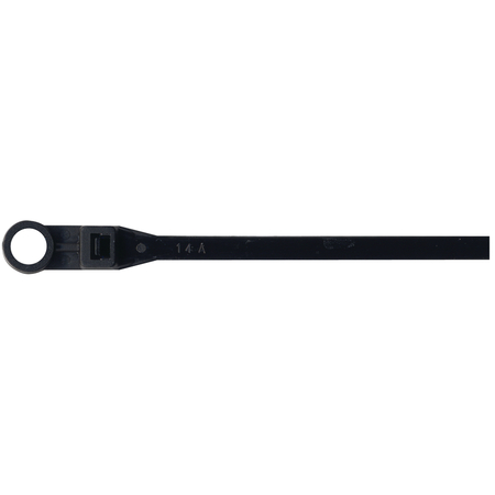 SEACHOICE Cable Ties With Mounting Hole, UV Black, 1000 Pack 14181